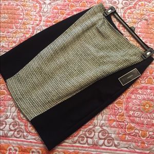 Alfani neon tweed skirt